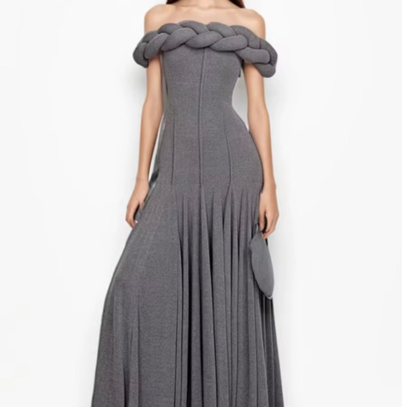 "EMPRESS" BRAID DETAIL MAXI DRESS